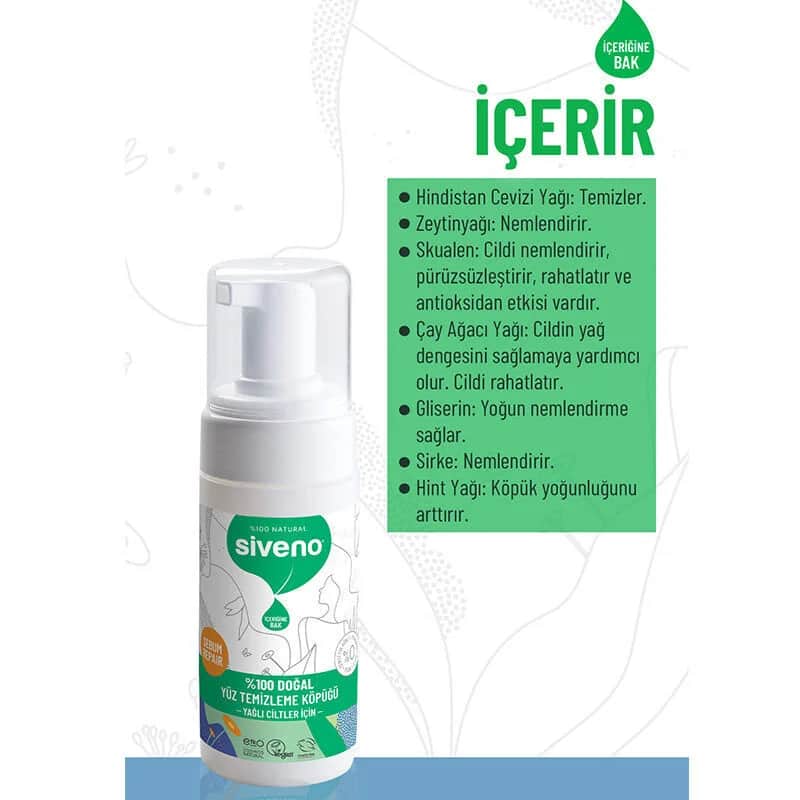 Siveno Natürlicher Gesichtreinigungs-Schaum 100ml