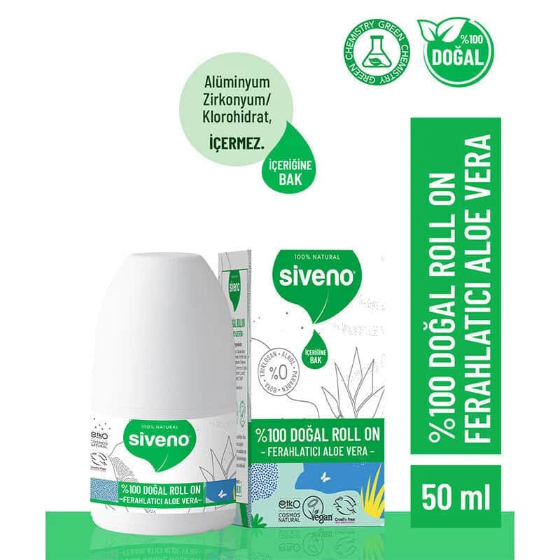 Siveno Natural Refreshing Aloe Vera Extract Roll-on 50 ml