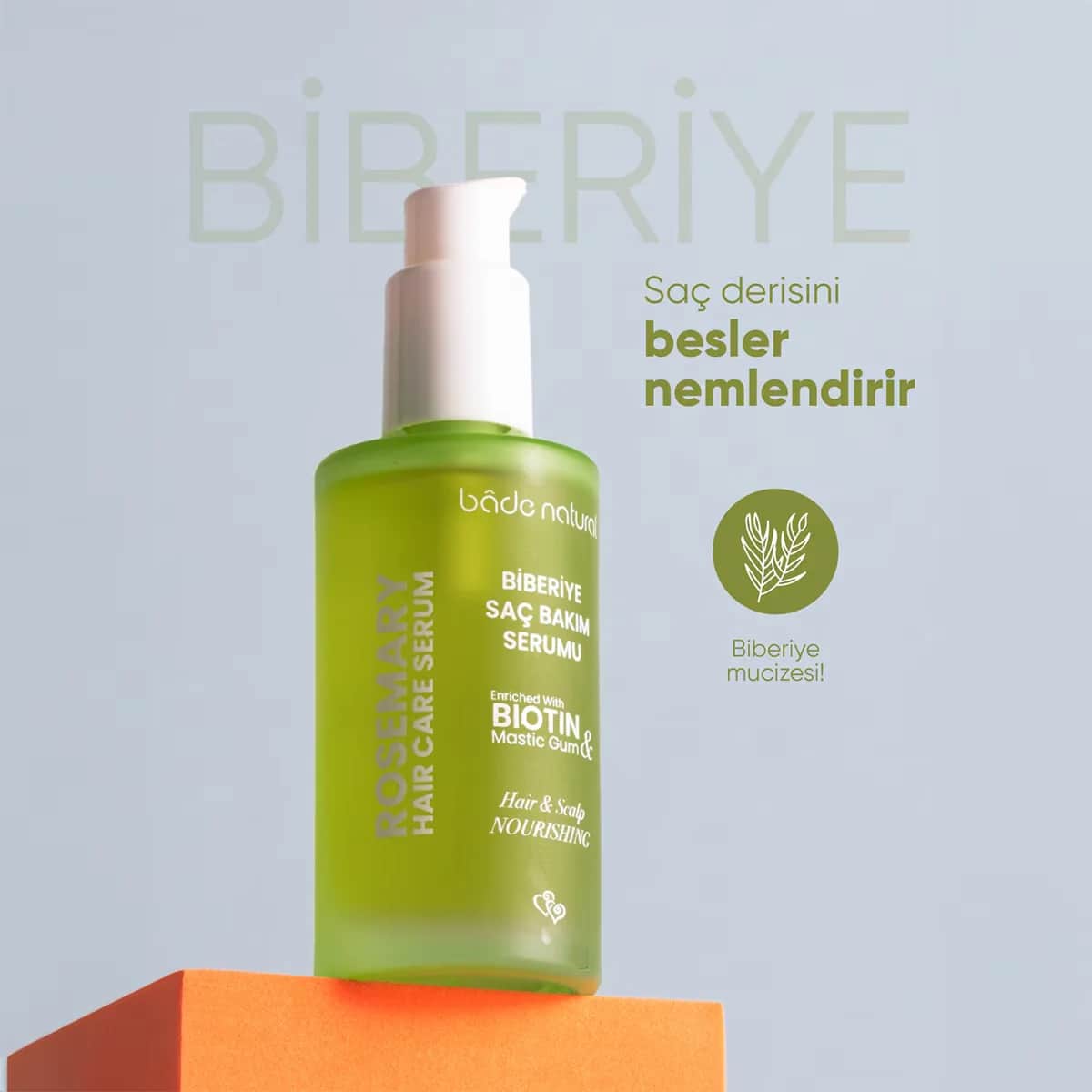 Сыворотка для волос с розмарином и биотином для роста 50 мл от Bade Natural
