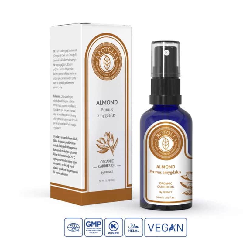 Arotolia 50ml Süßmandelöl - Nährendes &amp; Feuchtigkeitsspendendes Öl