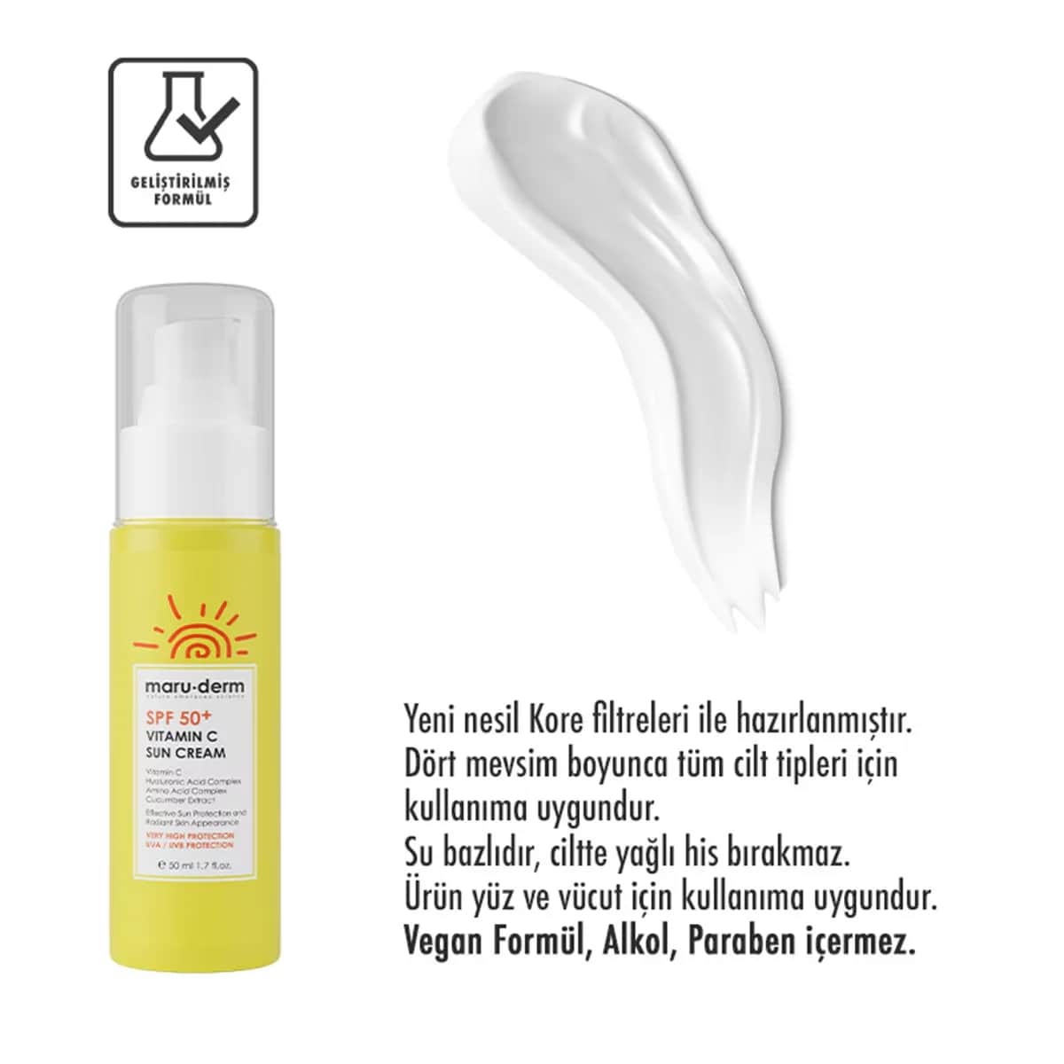 كريم واقي شمس فيتامين سي SPF 50+ 50 مل من ماروديرم Maruderm