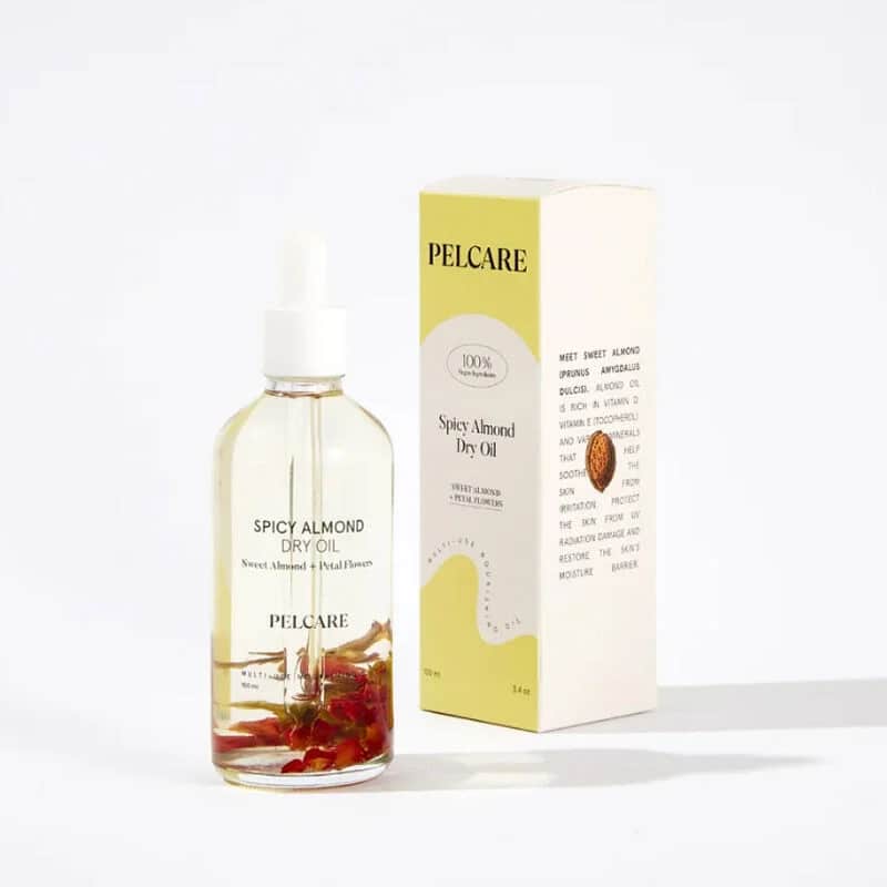 Pelcare زيت اللوز الحار الجاف من بيلكير 100 مل