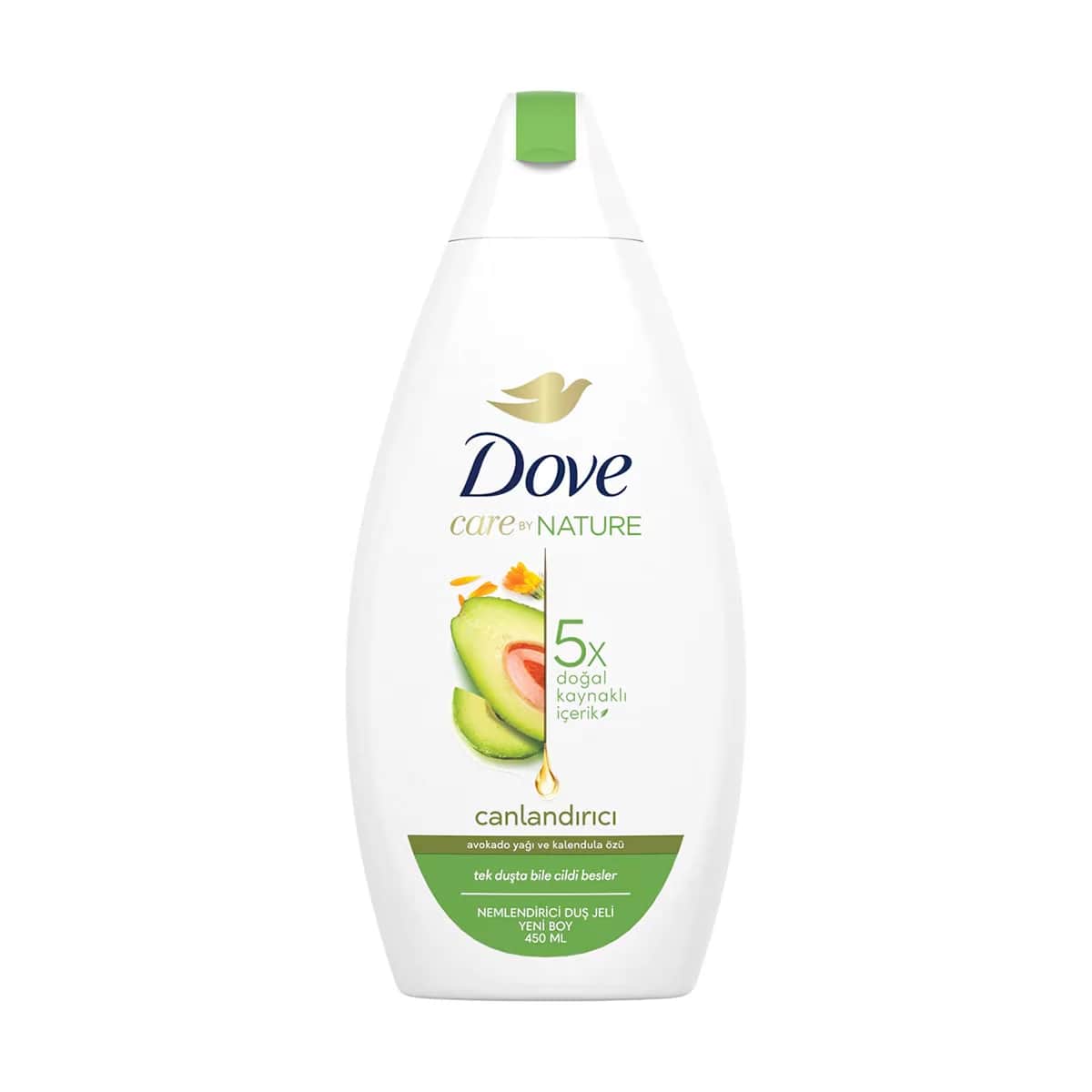 Dove Care By Nature Moisturizing Shower Gel Avocado Oil &amp; Calendula Extract Revitalizing 450 ml