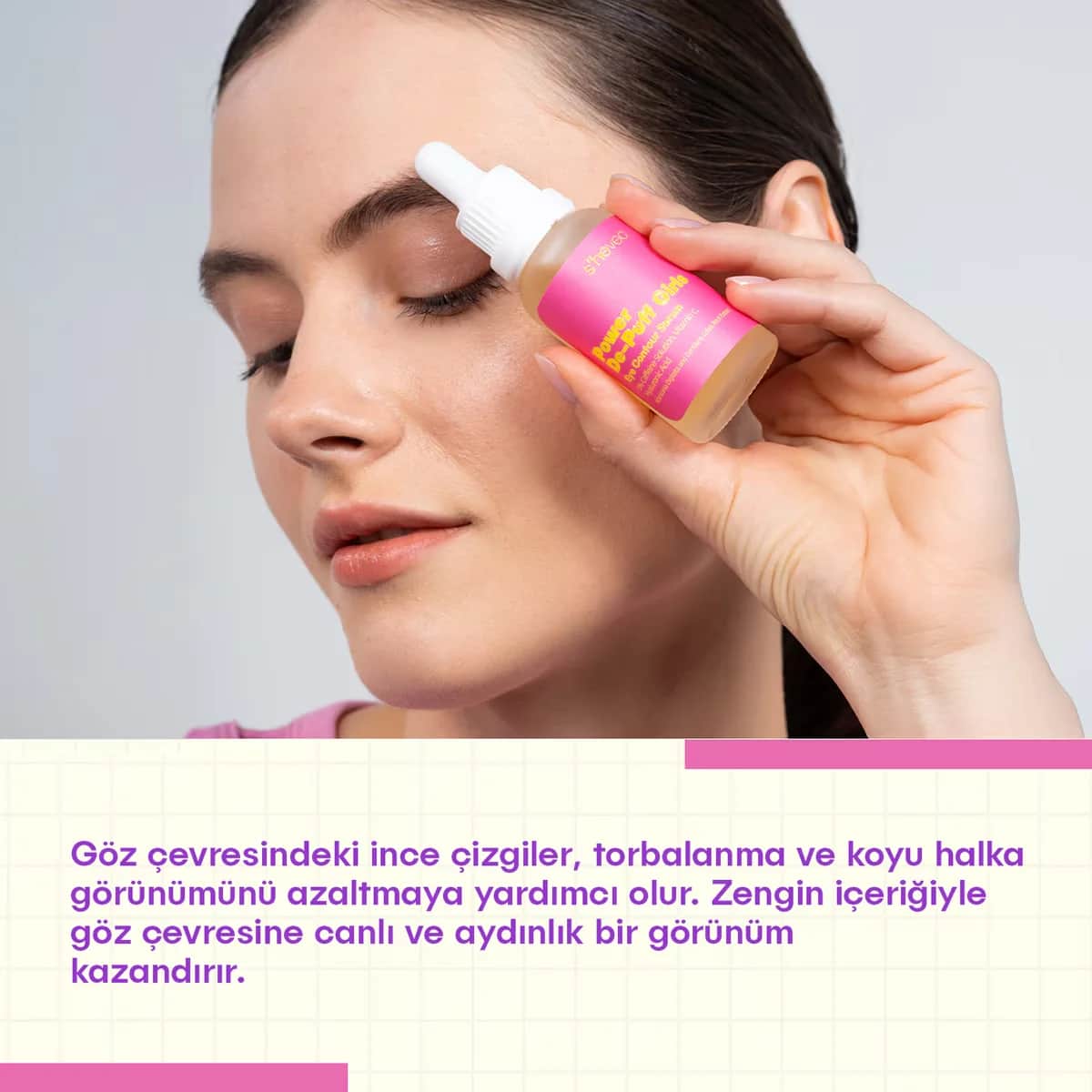 She Vec Power De Puff Girls Caffeine + Glutathione + Ha 30 ml