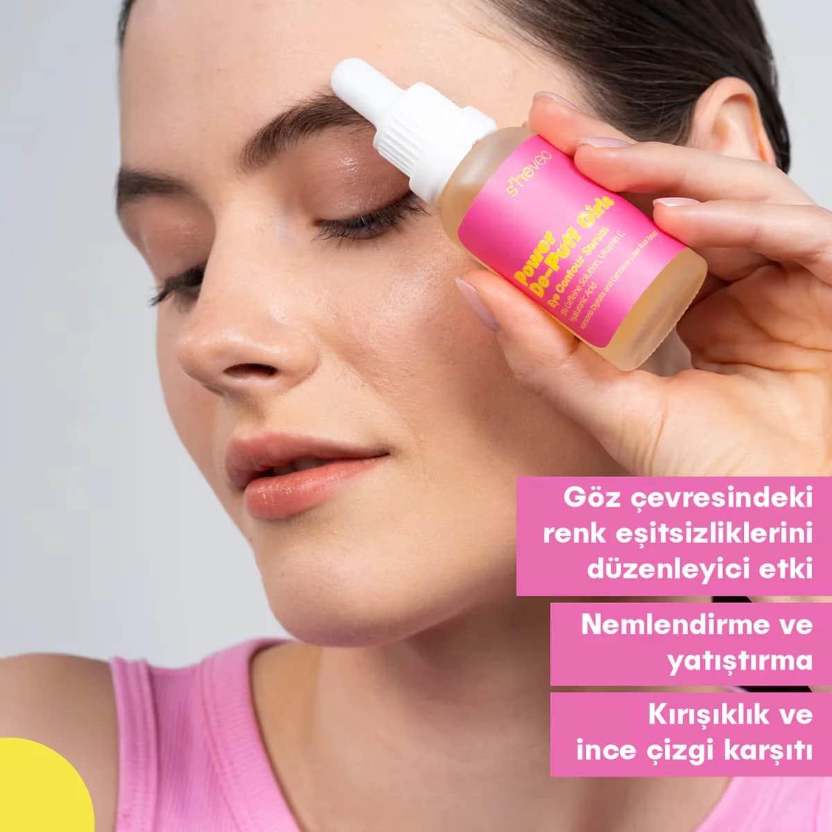 She Vec Power De Puff Girls Caffeine + Glutathione + Ha 30 ml