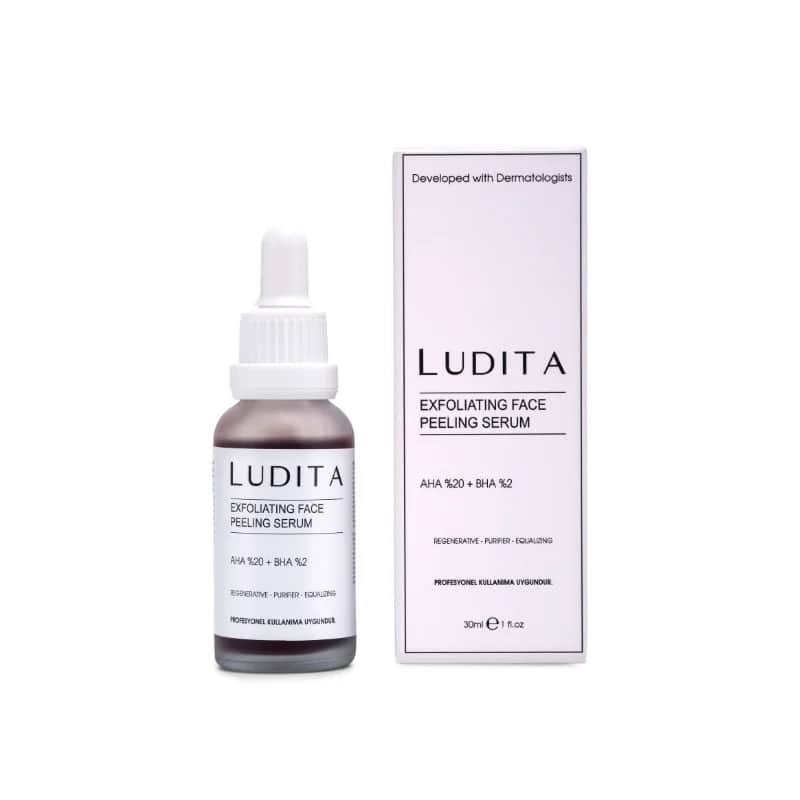 Ludita Rotes Serum 30ml - Hauttönungsausgleichendes Gesichtspeeling
