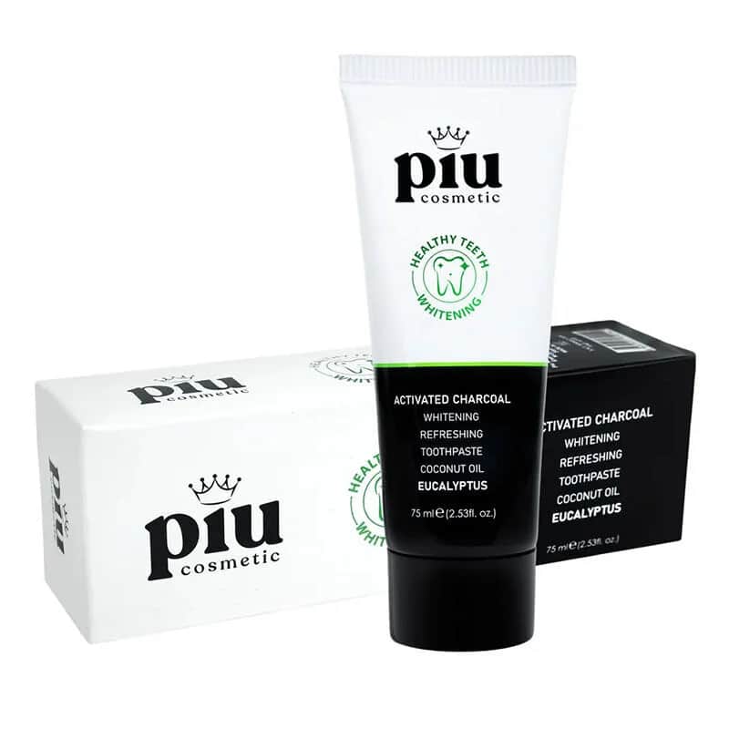 Piu Aktivkohle Zahnpasta - Aufhellend &amp; Frischer Atem 75ml