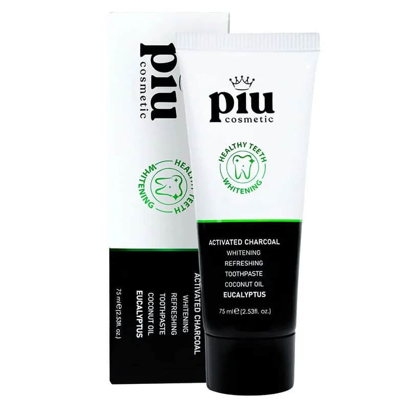Piu Aktivkohle Zahnpasta - Aufhellend &amp; Frischer Atem 75ml