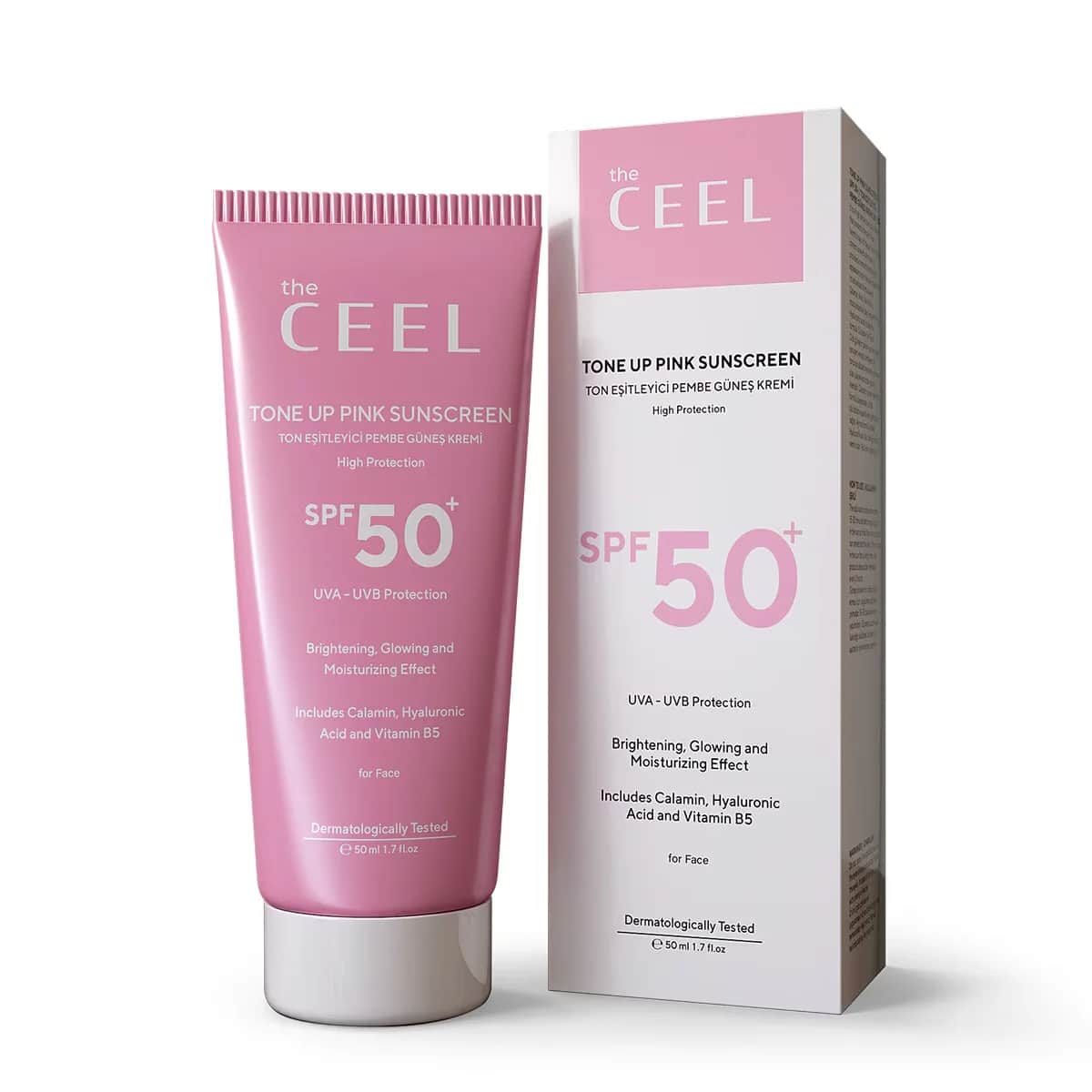 Солнцезащитный крем The Ceel Tone Equalizer SPF50 розовый 50 мл