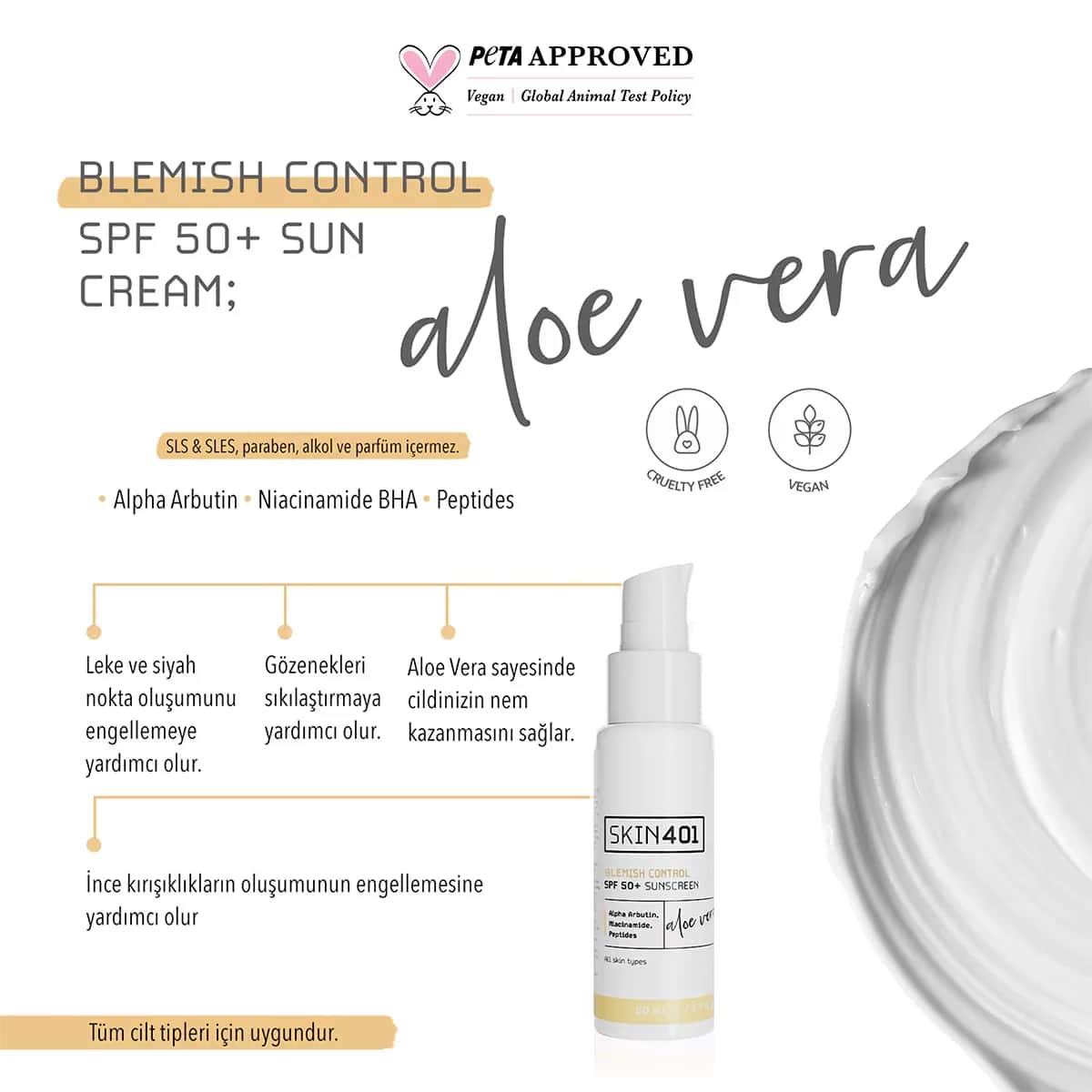 Солнцезащитный крем Skin401 для контроля blemish SPF 50 50 мл