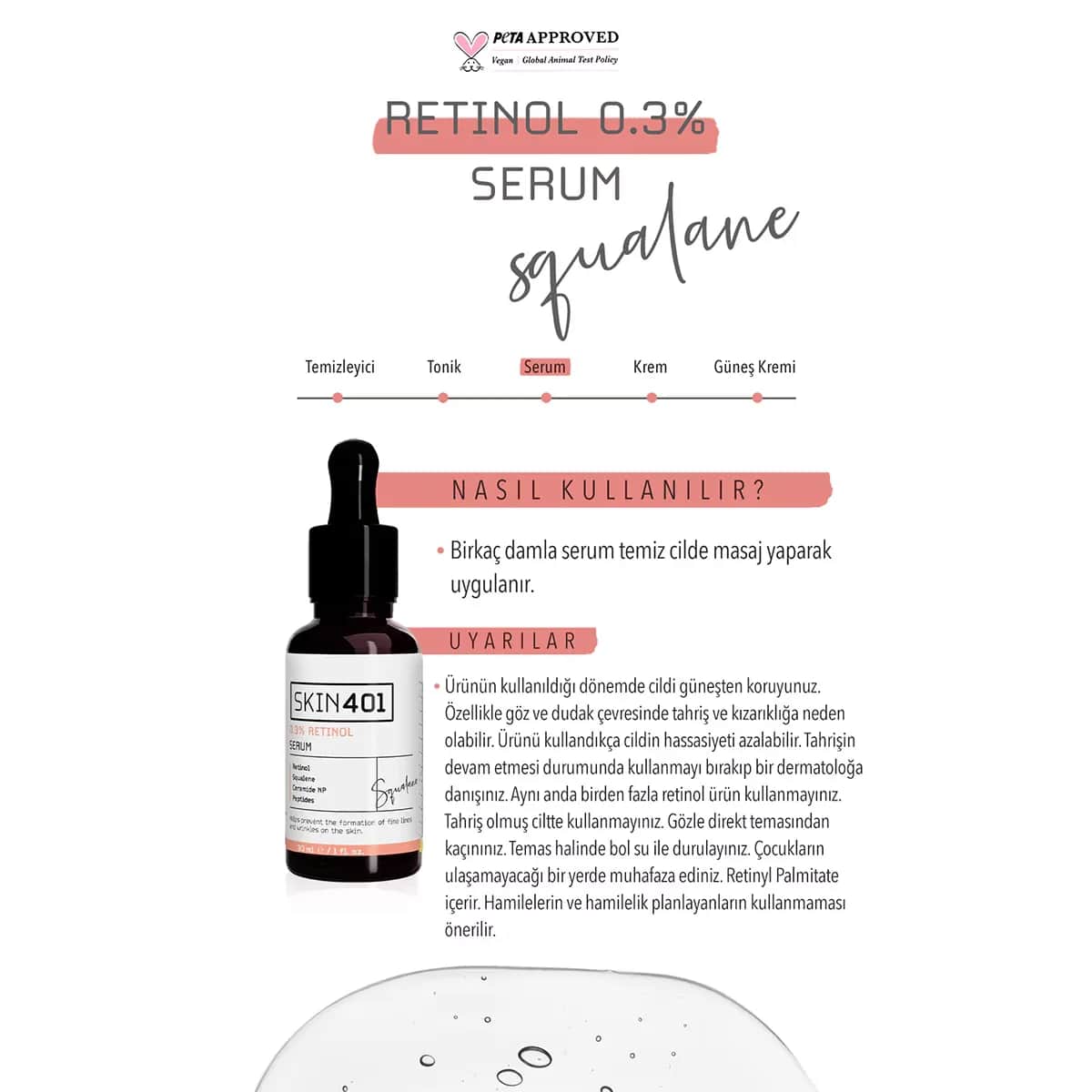Сыворотка с ретинолом 0,3% 30 мл от Skin401