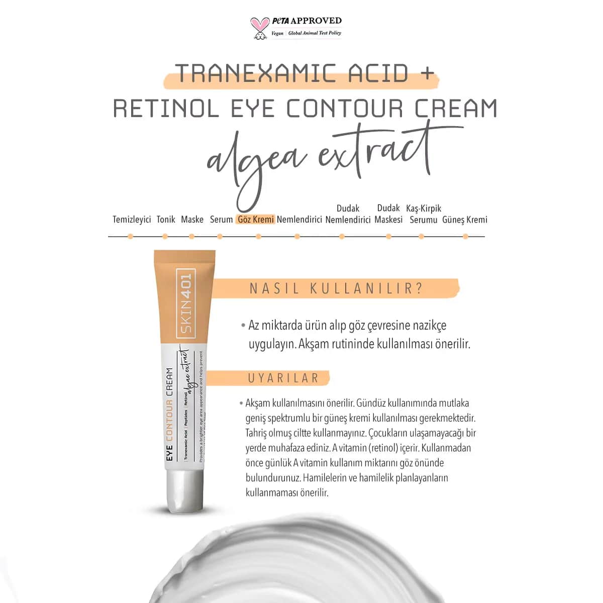 Skin401 Feuchtigkeitsspendende Augencreme - 20ml