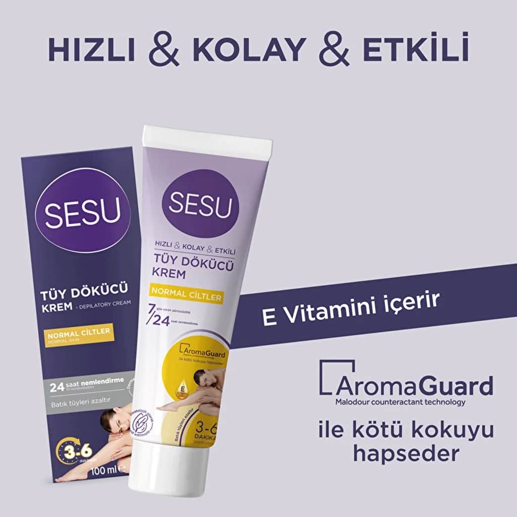 Sesu Haarentfernungscreme für normale Haut 100ml
