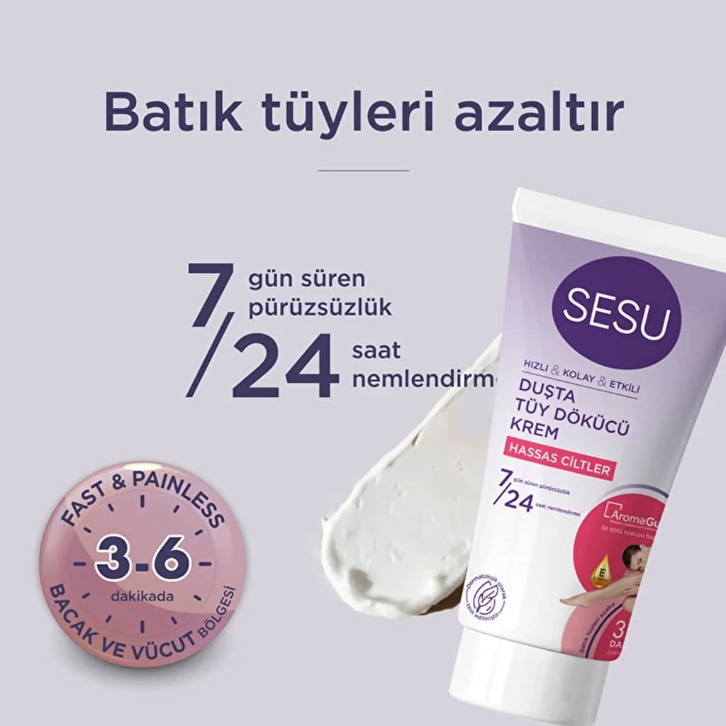 Sesu Sensitive Dusch-Haarentfernungscreme 150 ml