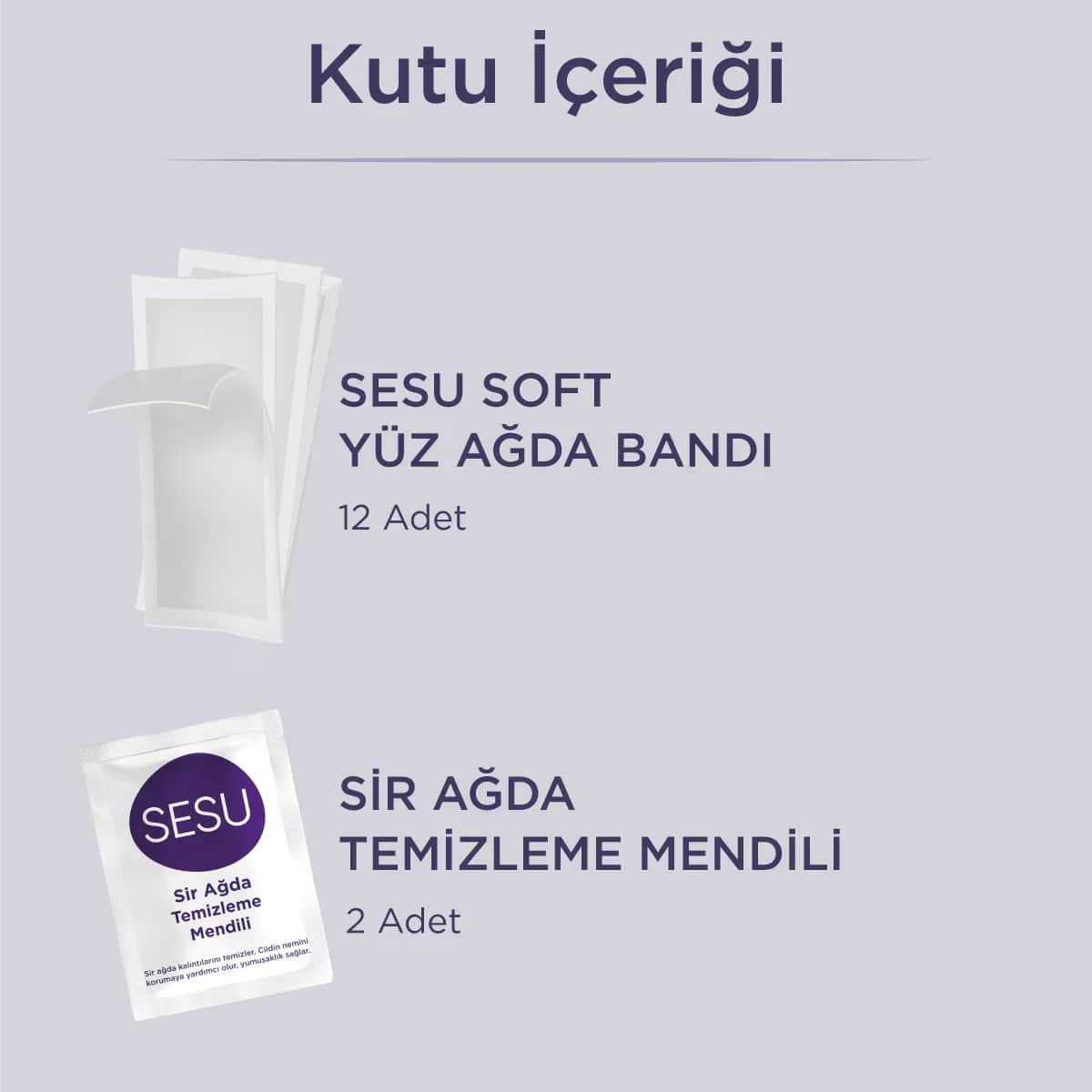 Восковые полоски для лица Sesu Soft 12 шт
