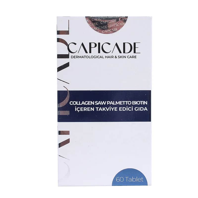 مكمل غذائي كابيكيد كولاجين ساو بالميتو بيوتين 60 قرص Capicade