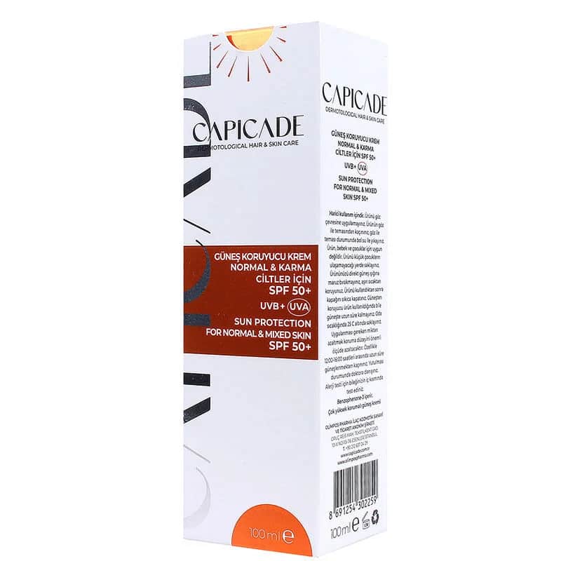 Крем для загара Capicade SPF50+ 100 мл