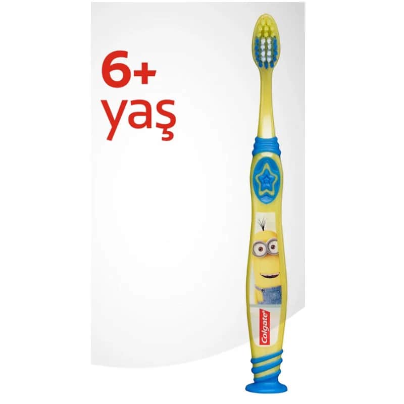 Зубная щетка детская Extra Soft для детей от 6 лет Colgate Миньоны