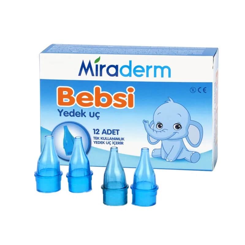 Miraderm Bebsi Nasal Aspirator Tips 12 pcs