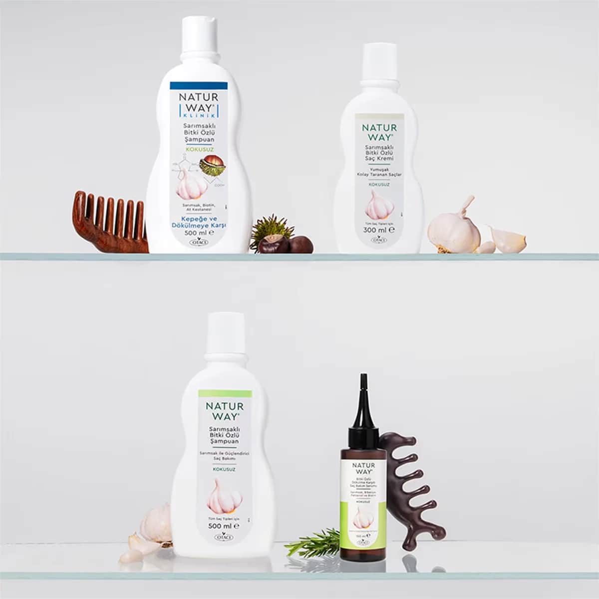Otacı Naturway Knoblauch Kräuterextrakt Shampoo 500ml