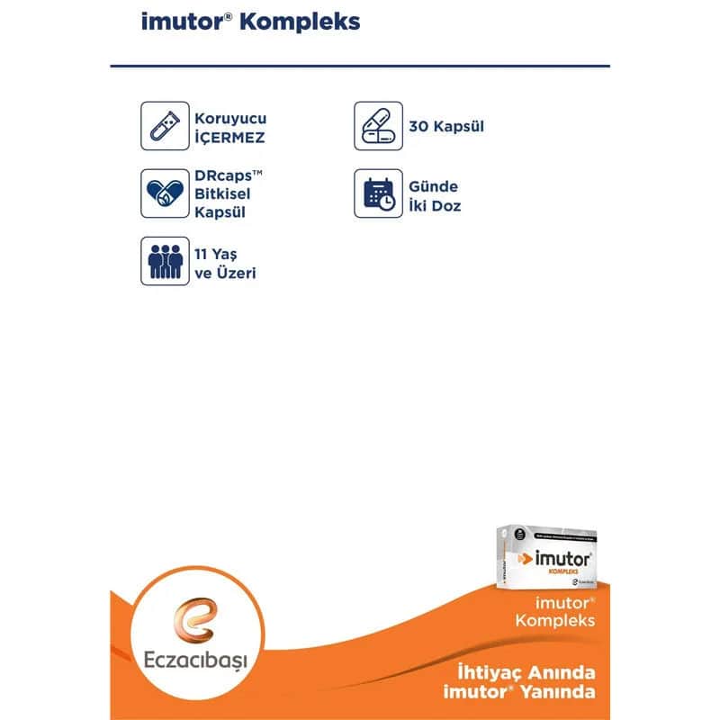 Imutor Complex – 30 Kapseln zur Unterstützung des Immunsystems &amp; Energiesteigerung