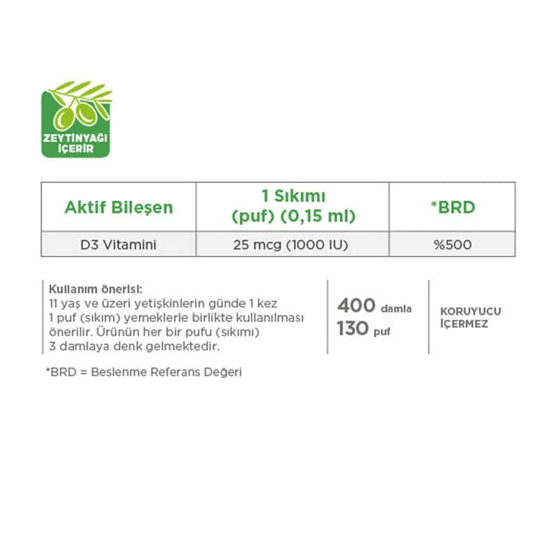 Dynavit Vitamin D3 1000 IE Nahrungsergänzungsmittel - 20ml