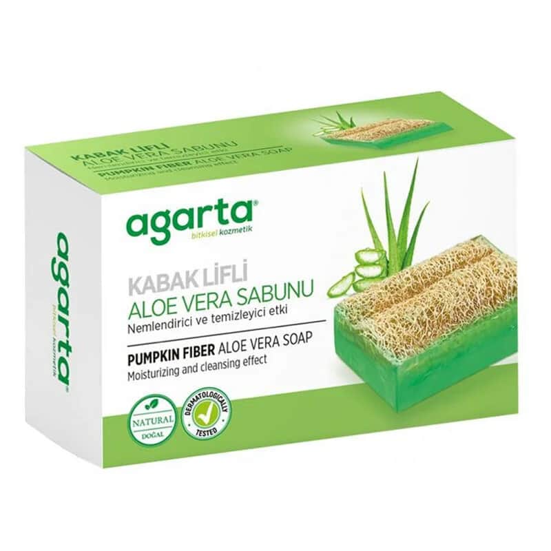 Agarta صابون أغارتا بألياف اليقطين والصبار 125 غرام