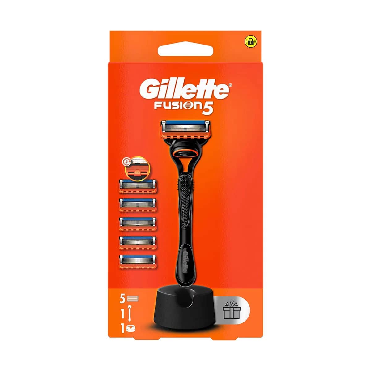 Gillette ماكينة حلاقة جيليت فيوجن 5 + مجموعة شفرة احتياطية