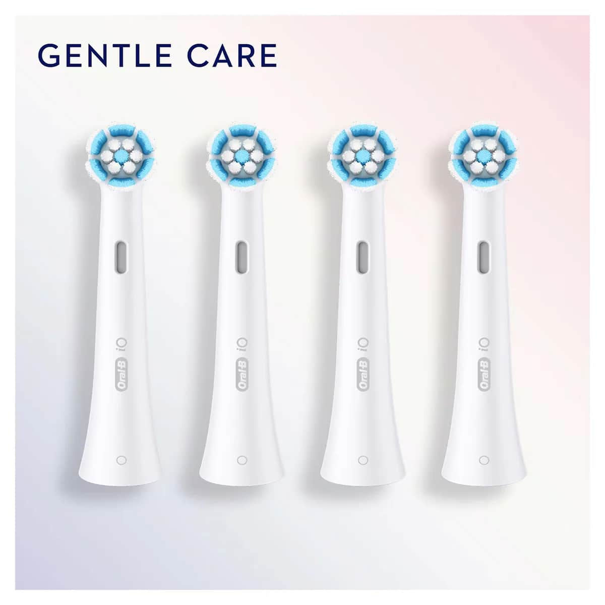 Oral-B iO Sanfte Pflege Zahnbürstenköpfe für empfindliches Zahnfleisch - 4er-Pack