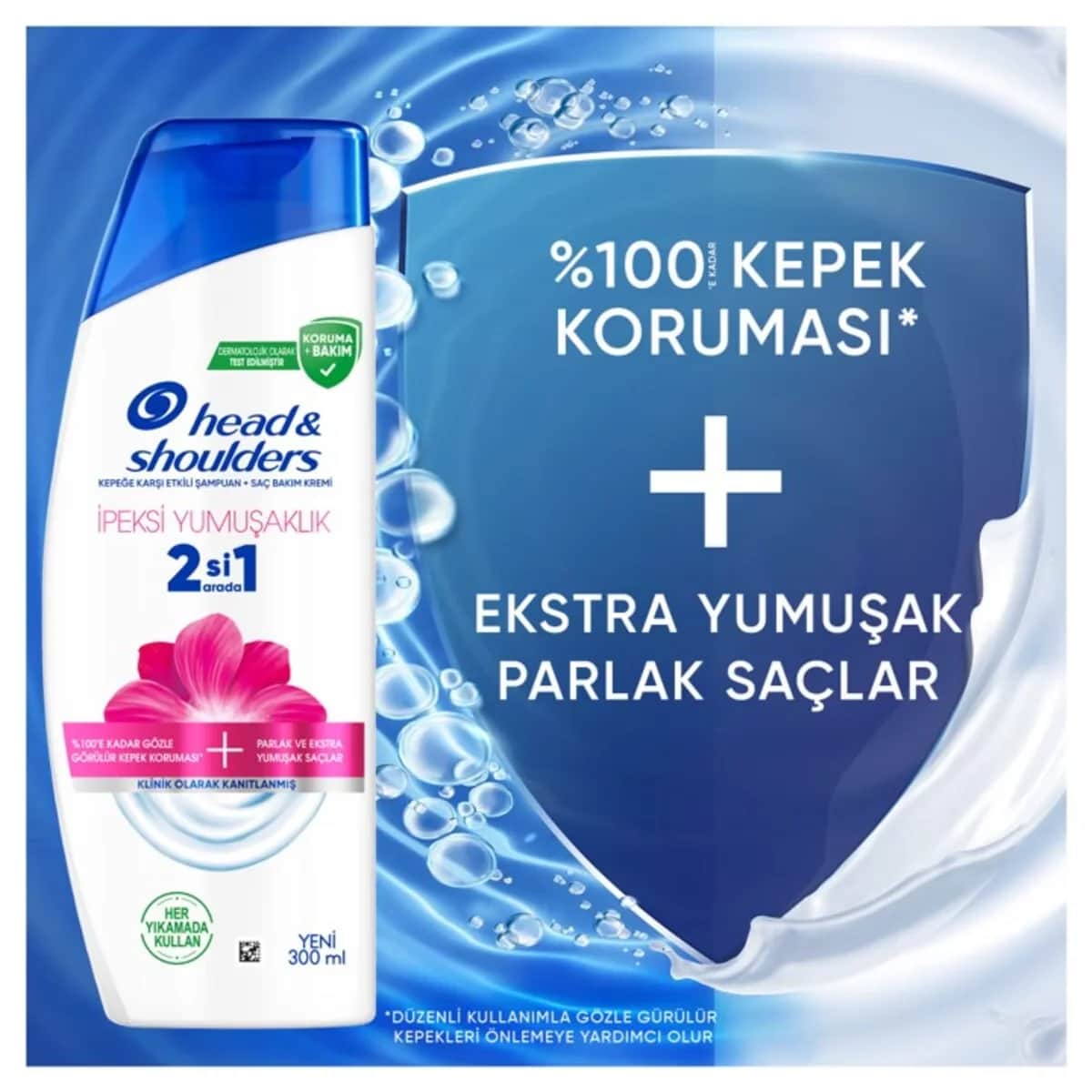 Head &amp; Shoulders 2-in-1 Seidig Weich Anti-Schuppen Shampoo 300ml