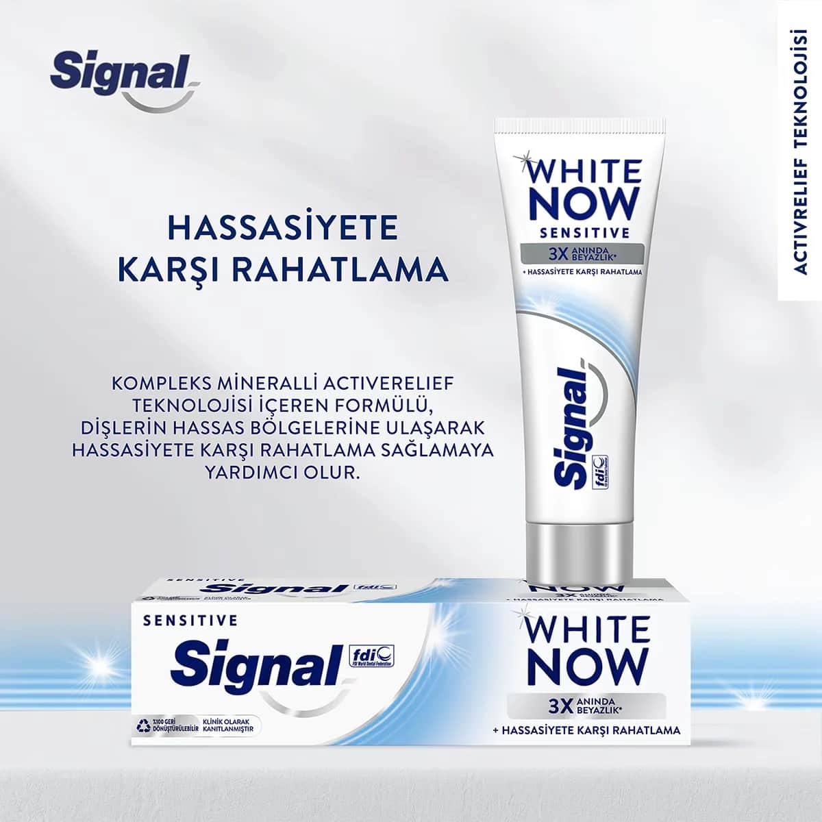 Signal White Now Sensitive Aufhellende Zahnpasta 75ml