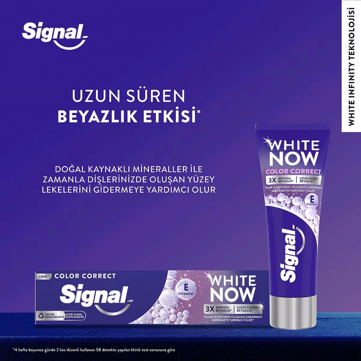 Зубная паста Signal White Now Color Correct для длительного отбеливания 75 мл