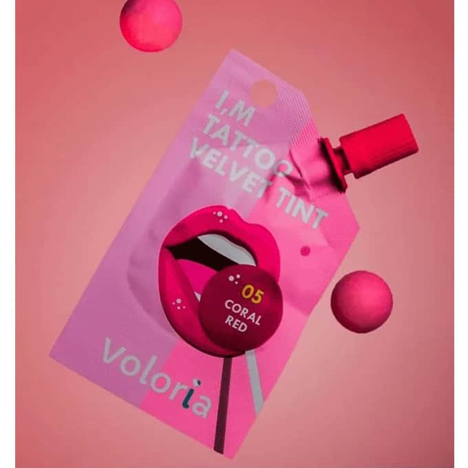 Velvet Tattoo Tint Korallenrot von VOLORIA