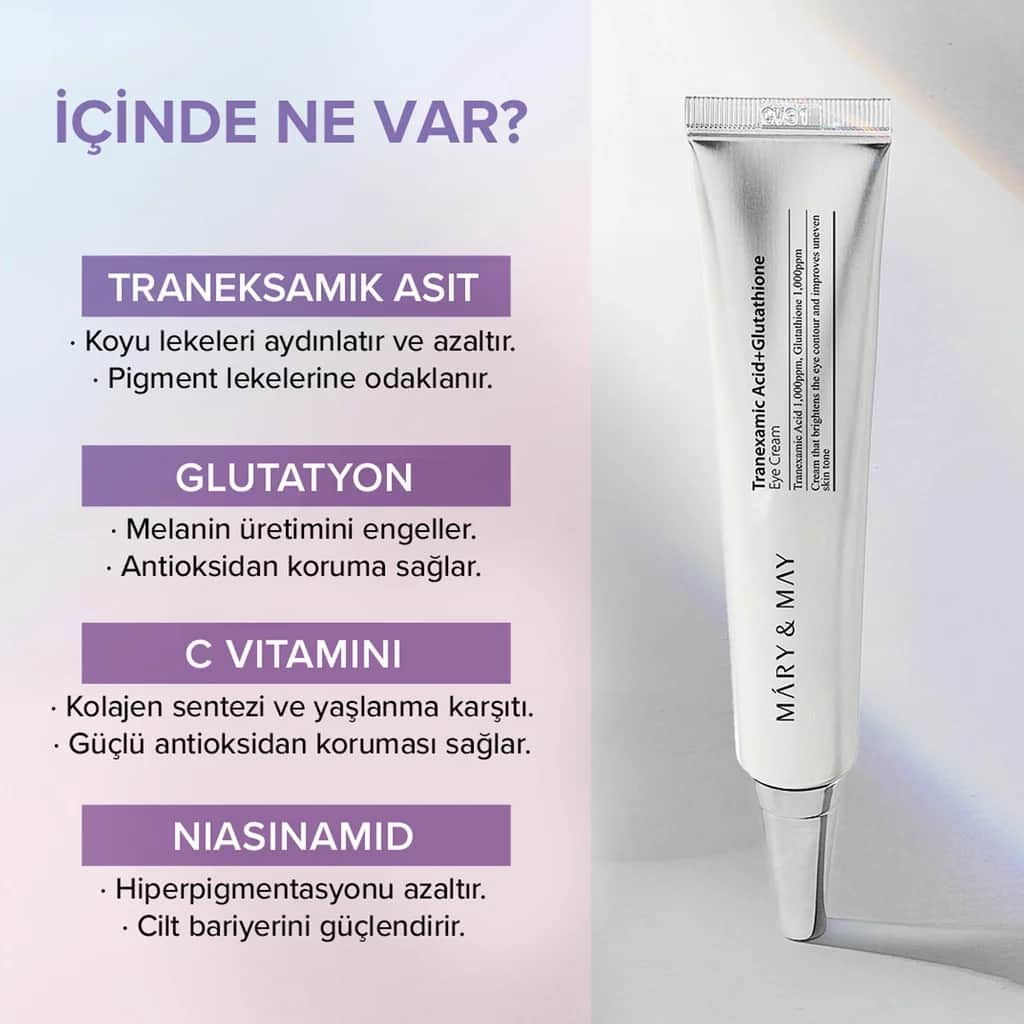 Mary May Tranexamsäure Glutathion Augencreme 30ml