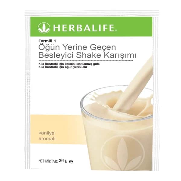Herbalife هيربالايف فورميولا 1 بروتين شيك فانيليا 7 قطع 26 جم لكل قطعة