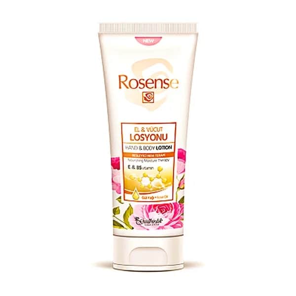 Rosense 200ml Hand- und Körperlotion - Feuchtigkeitsspendend &amp; Nicht-fettend