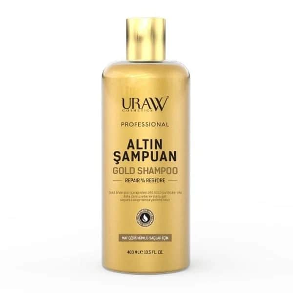 URAW Golden Shampoo 400ml - Nährende Haarpflege mit Vitaminen