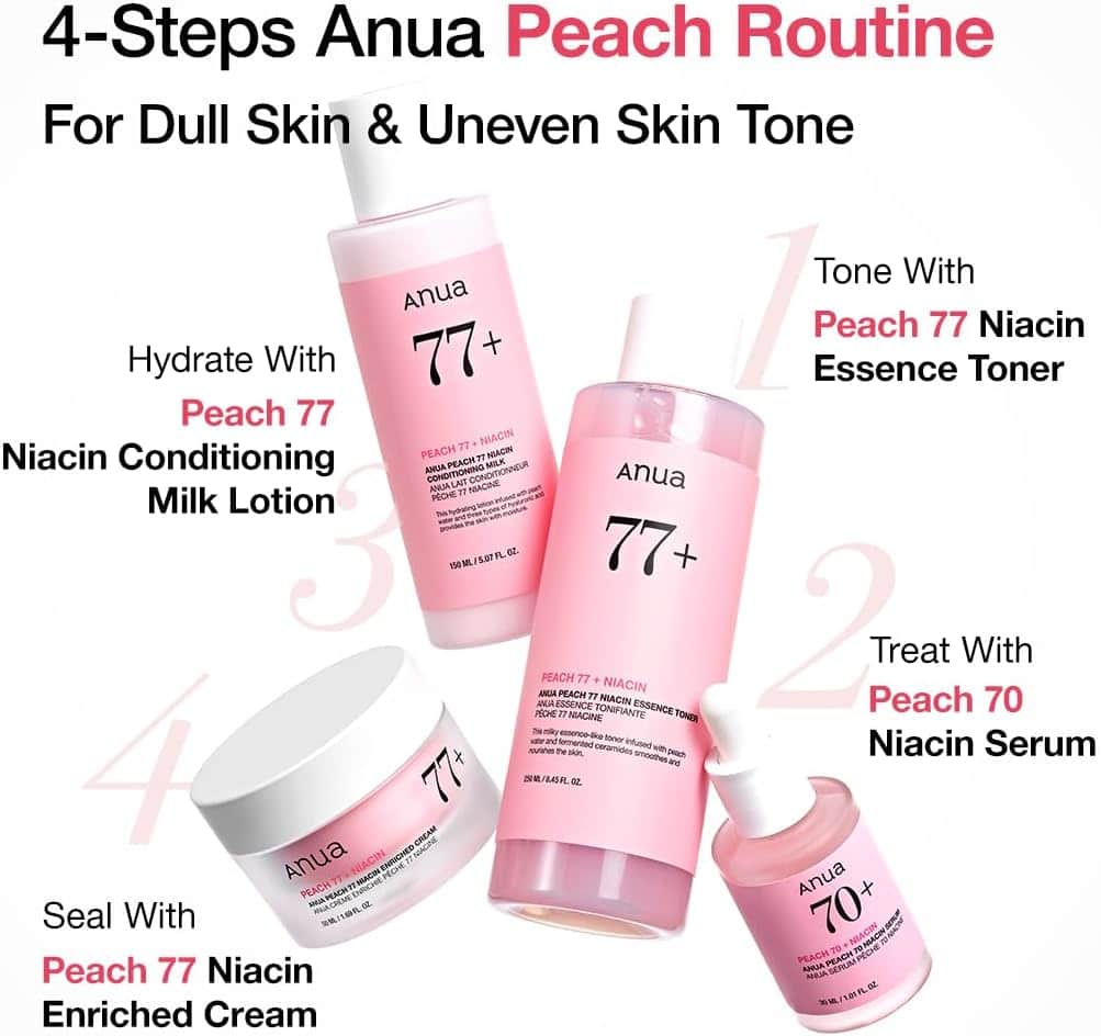 Peach Niacin Essence Toner +77 by Anwa 250ml