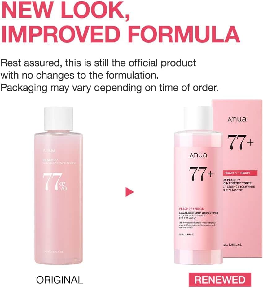 Peach Niacin Essence Toner +77 by Anwa 250ml