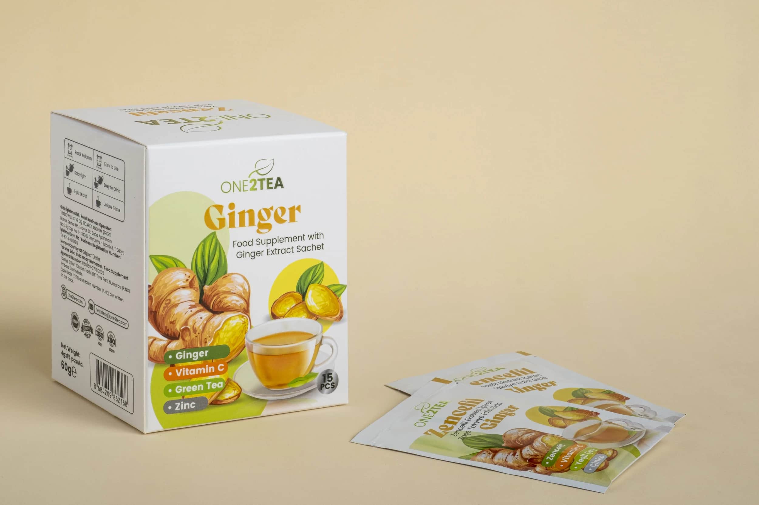ONE2TEA Ingwer - Immunsystem Unterstützung - 3