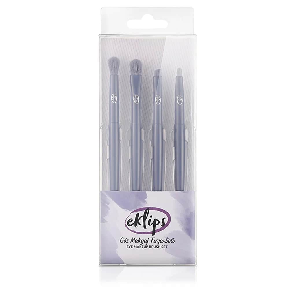 Eklips 4-teiliges Augen-Make-up-Pinselset für makellose Anwendung