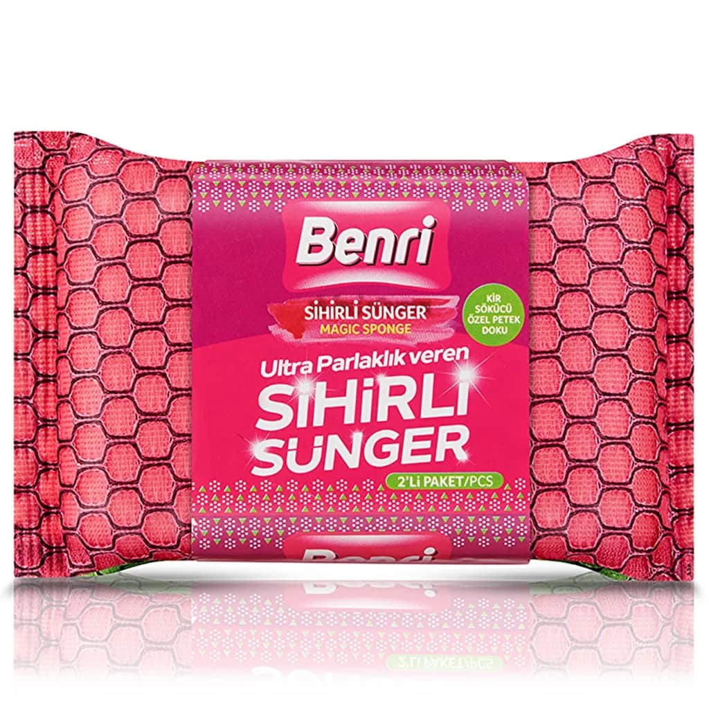 Benri Magic Sponge 2er-Pack - Ultra-Effektives Reinigungswerkzeug
