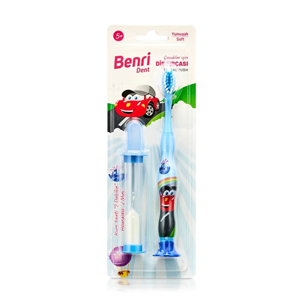 Benri Dent Blaue Sanduhr Kinderzahnbürste (weich)