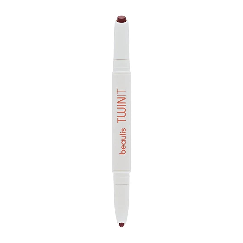 Beaulis Twin It doppelseitiger burgunderfarbener Lippenstift und Liner 996