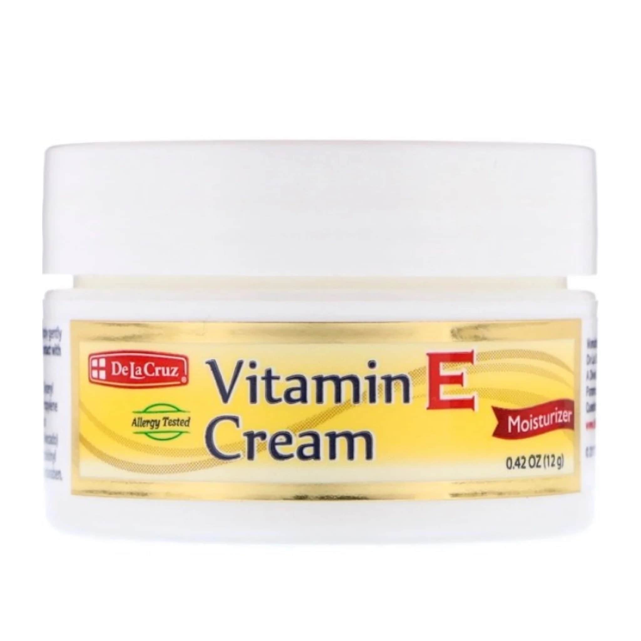D. La Cruz Vitamin E Creme, allergietestet, ohne künstliche Farbstoffe, 12g von D. La Cruz