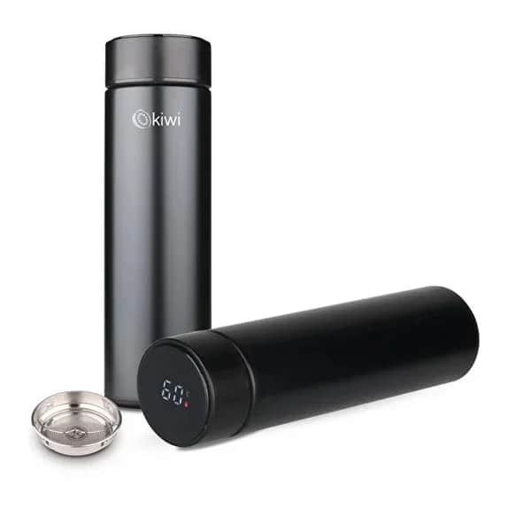 Kiwi Steel 480ml Thermos mit digitaler Temperaturanzeige und LED-Anzeige