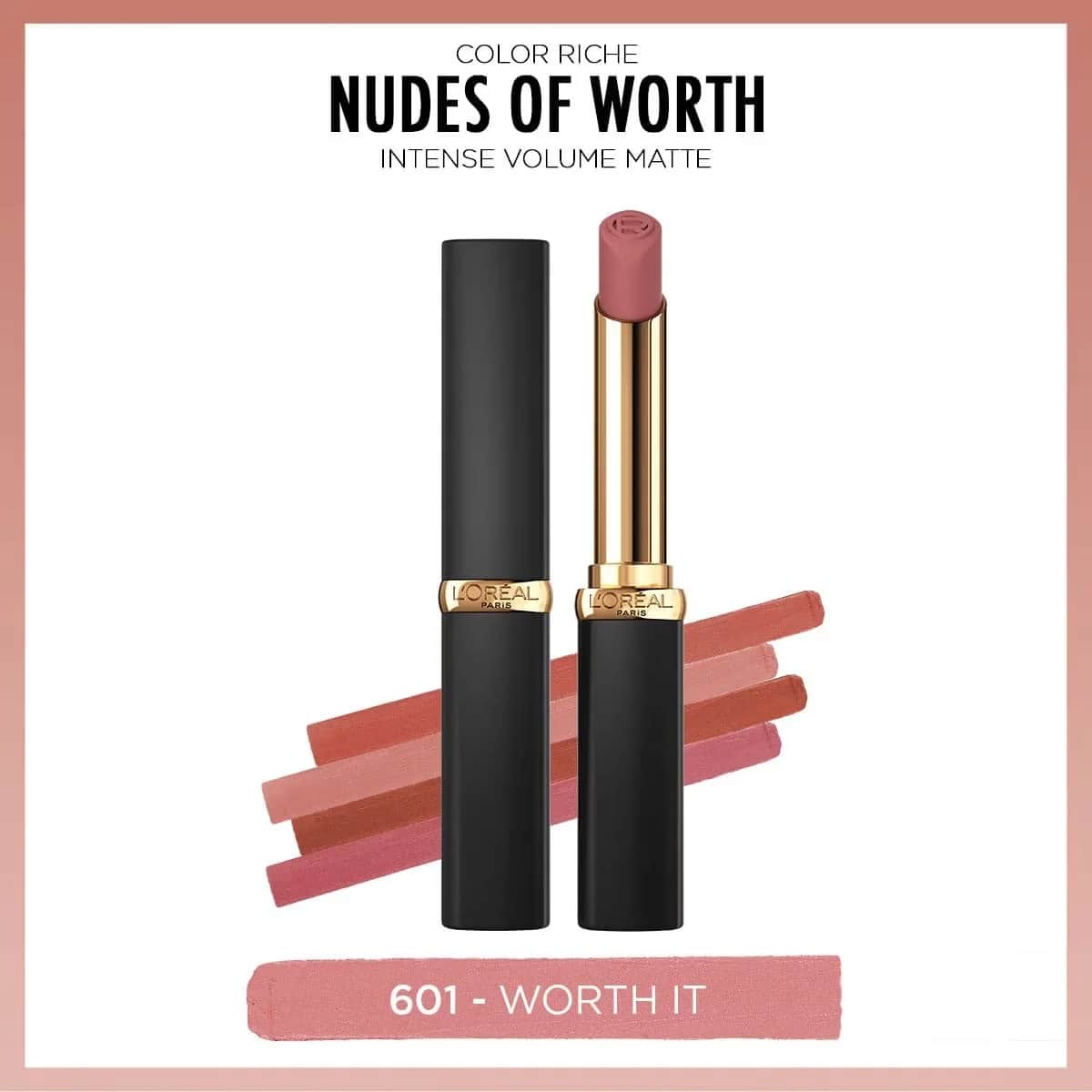 L'Oréal Paris Color Riche Matte Lippenstift 601 - Intensives Volumen