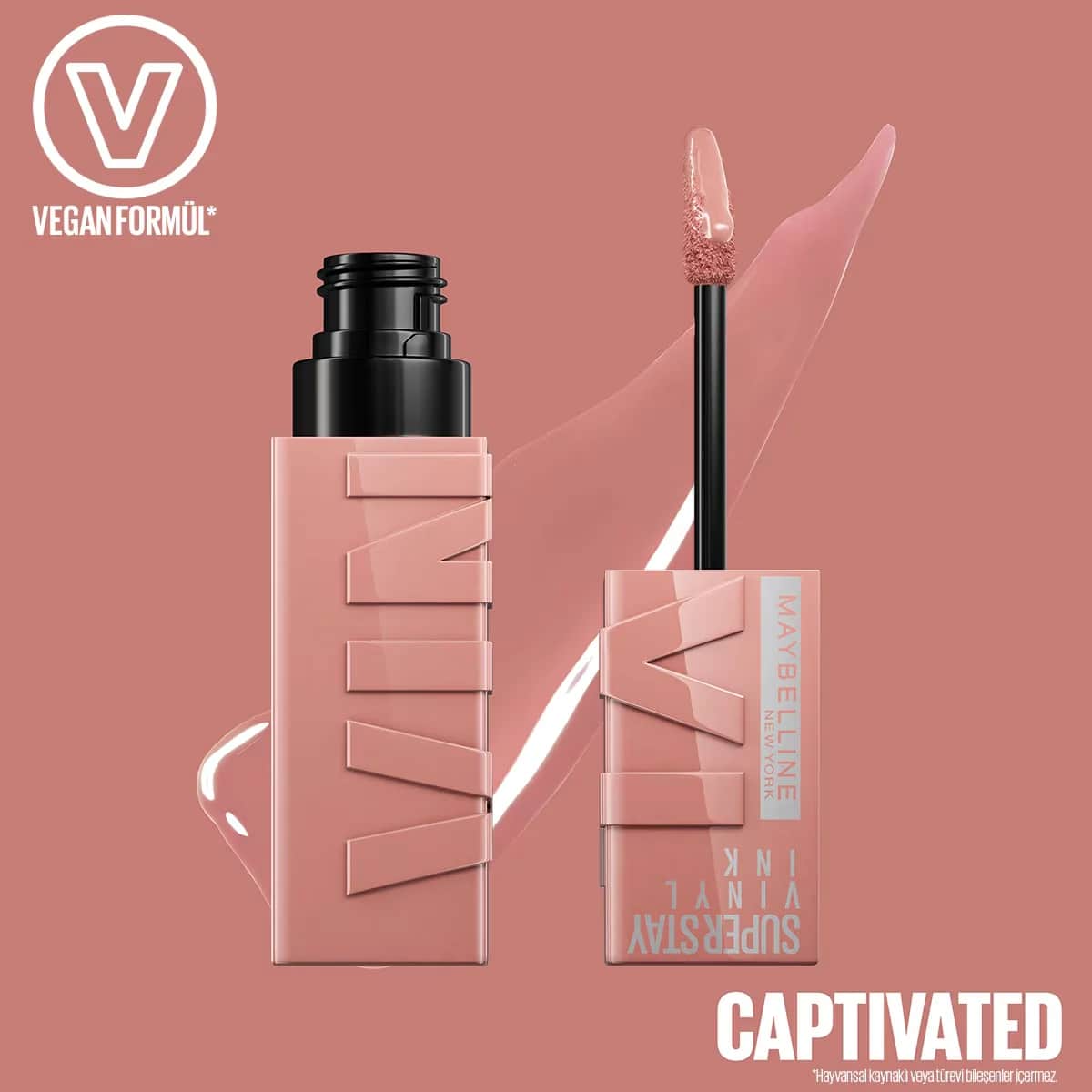 Maybelline Super Stay Vinyl Ink Glanz Lippenstift - 95 Captivated