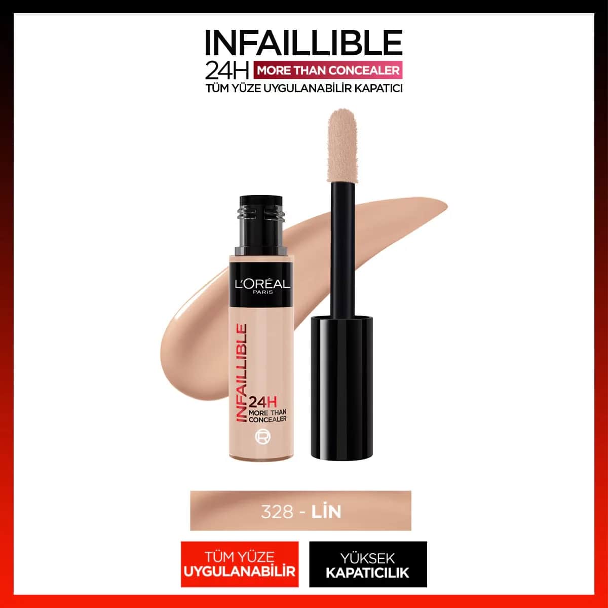 L'Oréal Paris Infallible Concealer 328 Leinen - 11ml