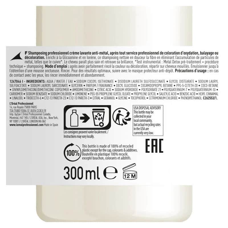 L'Oreal Metal Detox Shampoo für behandeltes und geschädigtes Haar 500ml
